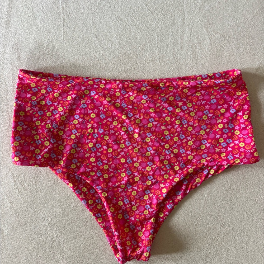 Mai Floral High-Waisted Bikini Bottoms